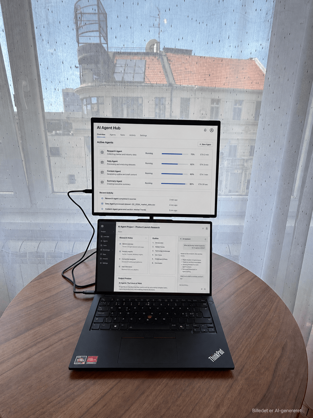 AI-agenter og flere skærme: Sådan kan fremtidens laptop-setup se ud - ScreenBooster.dk